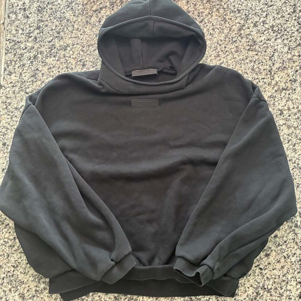 Fear of God Essentials Black Pullover Hoodie